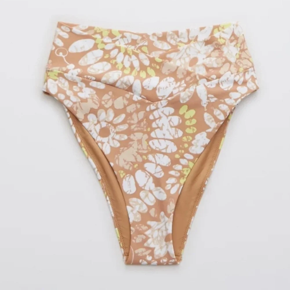 NWT Aerie Crossover High Cut Cheeky Bikini Bottoms